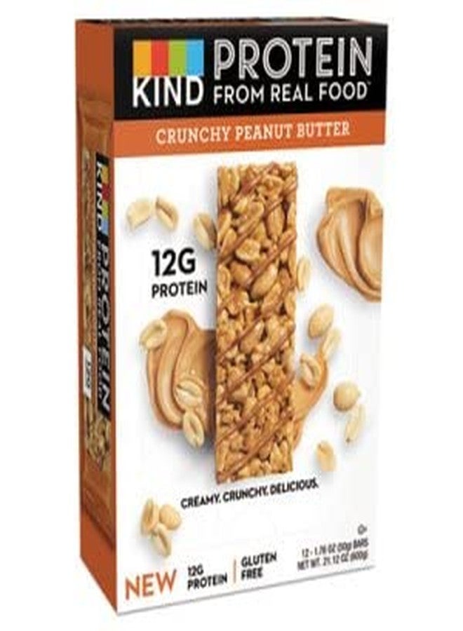 Kind Protein From Real Food Crunchy Peanut Butter Bar, 1.76 Ounce - 12 per case